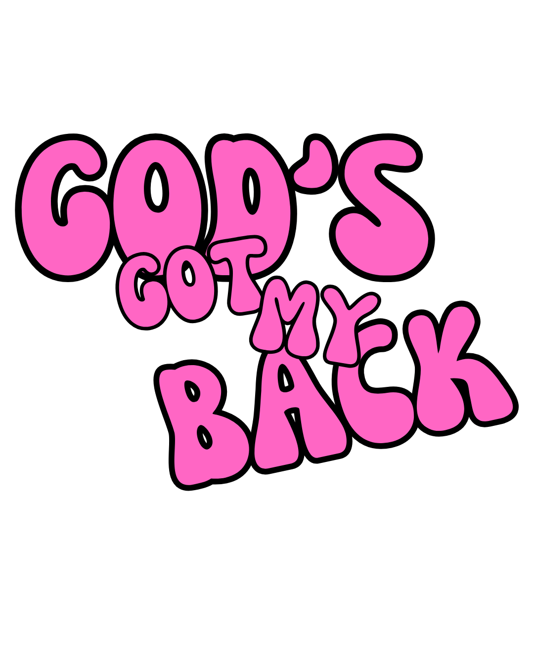 "GOD'S GOT MY BACK" DECAL