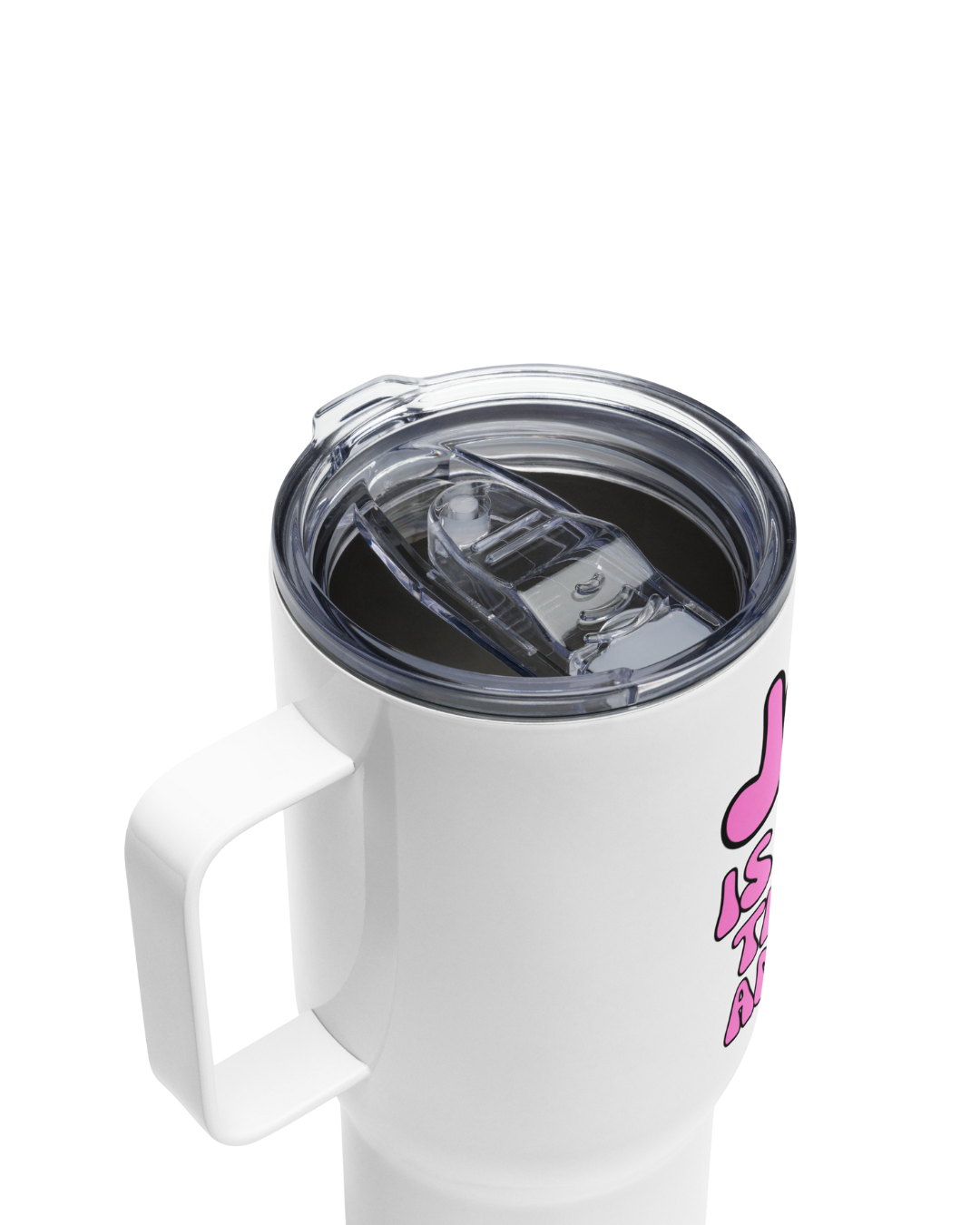 "JESUS WAY TRUTH LIFE" TRAVEL MUG WITH HANDLE