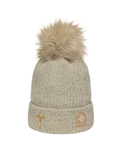 "CROSS" Columbia pom-pom beanie