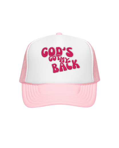 "GOD'S GOT MY BACK" TRUCKER HAT